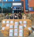 김해 주촌면 메카마트 라면 70상자 나눔