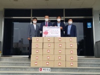 사천교회 사천읍행정복지센터에 마스크 기탁