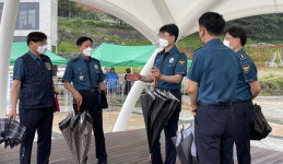 마산중부서 광암해수욕장 시설물 점검