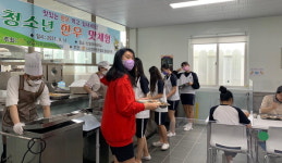 한우협회 창녕지부 지역 학생에 한우 불고기