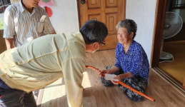 밀양 하남읍 100세 어르신에 장수지팡이