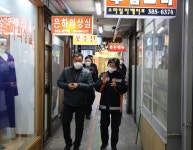 박정미 소방서장, 설 대비 남부시장 화재예방 점검