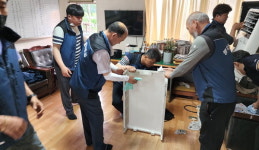 합천 쌍책면청년회 경로당 에어컨 청소·점검