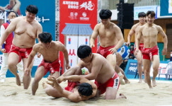 경남정보고 씨름판 세 번 엎다