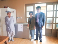 밀양 용광사, 남포동경로당에 냉장고 기증