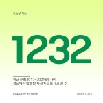 오늘 숫자는 1232