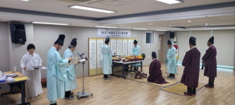 통영 도천동주민자치위 박지순공 석다례 봉행