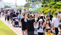 진주 남강 3년 만에 다시 걷네