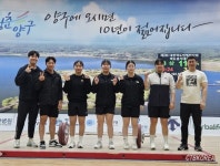 김해영운고 대한역도연맹회장배 참가 5명 모두 3관왕