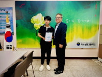 용감히 화재 진압한 강민준 거제상문고 학생