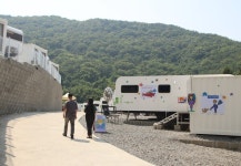 창원 저도 오토캠핑장에서 열린 미술 시장