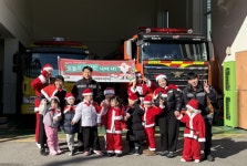 양산 어깨동무어린이집, 소방대원 감사 방문