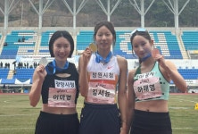 창원시청 육상팀 김서윤, 올해 첫 전국대회서 정상 올라