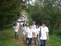 양양군 송포초교 40여명, 강원고성갈래길 탐방