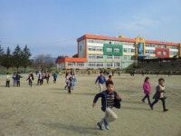 경북 예천 유천초, 건강 리듬 달리기로 행복한 아침을 연다.