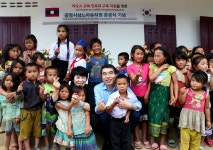 광명시, 라오스 오지에 국립유치원 준공·기증