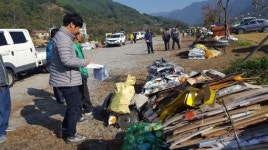 하동군 화개면 재활용품 수집 경진대회 개최