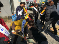 8272 자율봉사단, 취약지역 도로 환경 정비 실시