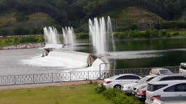 안동보 분수 천리천 벽천폭포 재가동