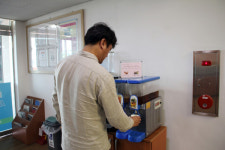망향주유소, 음료로 행락철 고객 피로 해소