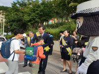 포항교육지원청 등굣길 교통캠페인 실시