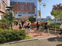 민간기업 연계 감포초등학교 복합재난 대피훈련