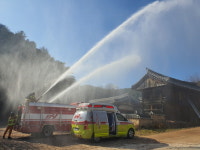 봉화군, 문화재 화재대응 및 산불진화 합동 소방훈련