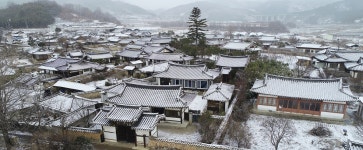 [포토] 눈 덮인 함양 개평한옥마을