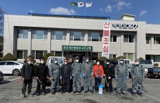 안동시 북후면, 자율방재단 방역 소독 진행