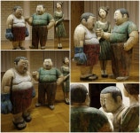 무정한 링 위에 빚은 보통사람의 초상, 김원근의 조각