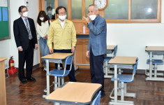 김석준 부산시교육감, ’학교 등교수업 준비사항‘ 점검