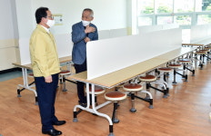 김석준 부산시교육감, ’학교 등교수업 준비사항‘ 점검