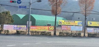 양산시 덕계동 도심 속 불법현수막 난립
