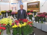 고양국제꽃박람회 신품종관에 나리 출품한 진광산 씨