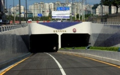 개통 앞둔 수원 원천지하차도