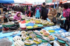 설대목 맞은 모란시장