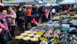 설대목 맞은 모란시장