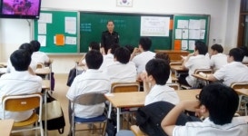 재난현장 국민생명 지키는 사명감 막중 …용인소방서, 보라중서 직업특강