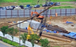 안전 없는 광교 공사장