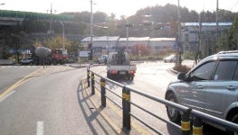화도읍 차산1교 삼거리 회전교차로 개선공사 착공
