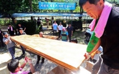 광주 우산리 계곡 불법 천막·평상 걷어냈다