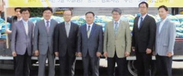 우방산업·신창건설, 소외계층 대상 무료급식 봉사
