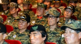 재향군인회 세월호 참사 묵념