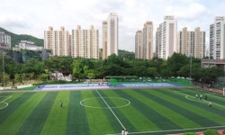 성남 양영디지털 고등학교 인조잔디운동장으로 탈바꿈