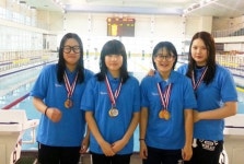 이천 설봉중 선수들, 전국핀수영대회에서 단체전 금매달 쾌거