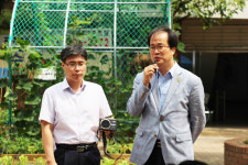 김현삼 도의원, 안산호수마을풍림아파트 행복텃밭 개장식 참석