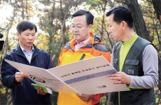 모락산 둘레길 내달 준공 김성제 의왕시장, 현장점검
