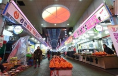 광주시, 경안 전통시장 LED 경관조명 점등식 개최
