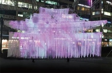 안산문화광장, 얼빛으로 물들다…