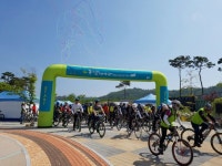 가족 등 대상 자전거 투어 성료, 연천 임진강 주상절리길 인기